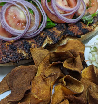 Blackened Chicken PoBoy - The Bayou Restaurant