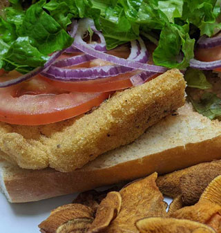 Fried Catfish PoBoy - The Bayou Restaurant